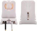 30-Pack JACKYLED Non-Shunted Turn-Type T8 Lamp Holder UL Socket Tombstone with 10 inches Wires Attached for LED Fluorescent Tube Replacements