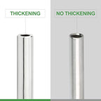 TAISHER 2PCS 304 Stainless Steel Pipe Fittings, 3/8" NPT Male Threaded, 10" Length Weld Nipple Cast Pipe