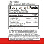 Silver Fern Vitamin K2-D3 Supplement Brand - Natural, Non-Synthetic - K2-7 as Menaquinone-7 (MK-7) - D3 as cholecalciferol - Bone, Heart & Energy Support (1 Bottle - 30 Capsules - 30 Servings)