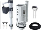 3-Inch Dual Flush Valve Replacement Kit for 2-Piece Toilets, Include Toilet Flush Valve with Push Button, Toilet Fill Valve, Bowl Gasket and Plastic Bolts.