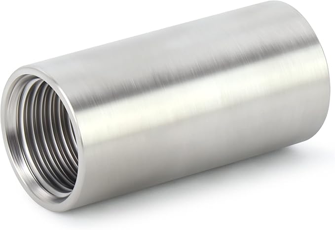 TAISHER 2PCS Stainless Steel Pipe Fittings, 3/4" NPT x 3/4" NPT Female Threaded, 2" Length Nipple Cast Pipe