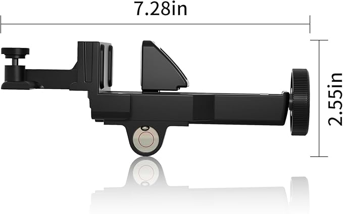 Laser Receiver Bracket Sensor Holder 6 for LS-80A,LS-80B,LS-80G,LS-80L,LS-80X,LS-30,LS-50B,LS-70A,LS-70B,LS-70C,LS-90,LS-B10,LS-B10W,LS-B20,LS-B20W,RD-100W and PA 350 Laser Level 312890112