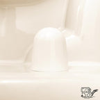Stinky John's Tall Toilet Bolt Caps - Universal Fit with a Round Top - Almond Colored Caps - 2 count (1 package)