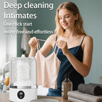 Portable Mini Underwear Washing Machine - Wash Bras, Underwear, Socks with Ease, Digital Control Panel, Efficient Cleaning, Quiet Operation, Small Size Fits Any Luggage & Bathroom