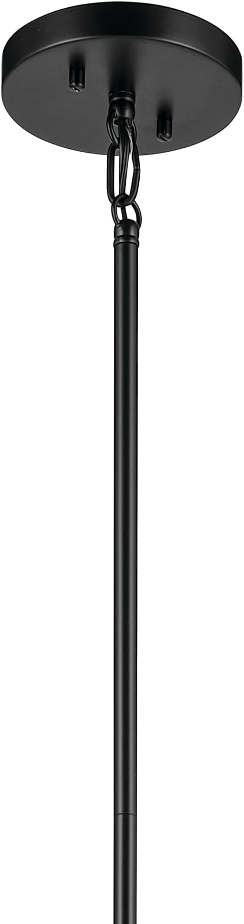 Kichler Madden 25.5" 4 Light Pendant in Black, Soft Modern Fixture, for an Entryway, Breakfast Nook, Laundry Room, (25.5" x 16"), 52722BK