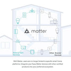 Kasa Matter Smart Dimmer Switch: Voice Control w/Siri, Alexa & Google Assistant, UL Certified, Timer & Schedule, Easy Guided Install, Neutral Wire Required, Single Pole, 2.4GHz Wi-Fi, 3-Pack