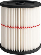 Nispira 9-17816 17816 Red Stripe Replacement HEPA Filter for Craftsman Craftsman Shop Vac Wet/Dry Vacuum 5/6/8/12/16/32 Gallon Larger, 3 Pack