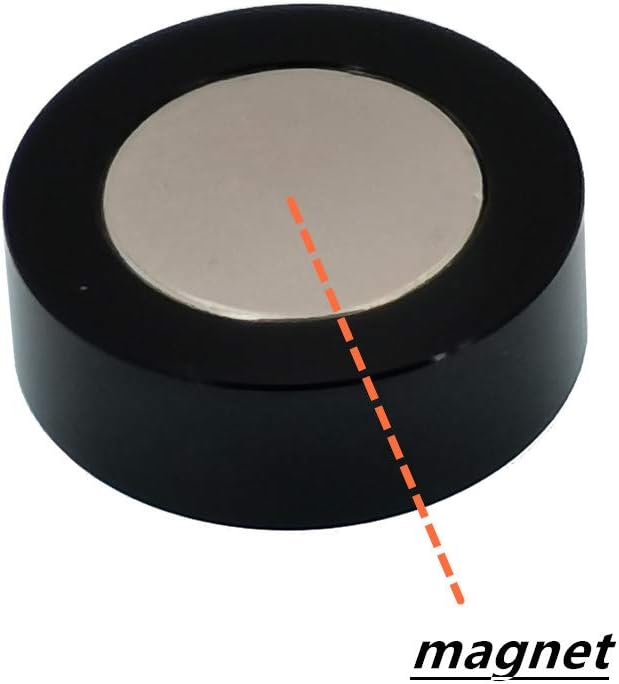 High Precision Horizontal Bubble Cardan Level Horizontal Bead Leveler Round Bubble Spirit Level Diameter 30mm (Green) (30X10mm（With magnetic))