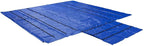 Mytee Products 2 Pack 20' x 27' Flatbed Truck 18 Oz Lumber Tarp with 6 FT Drop - Blue Heavy Duty Vinyl Waterproof Tarp for Trailers to Protect Cargo from Wind, Rain, Snow and Sun