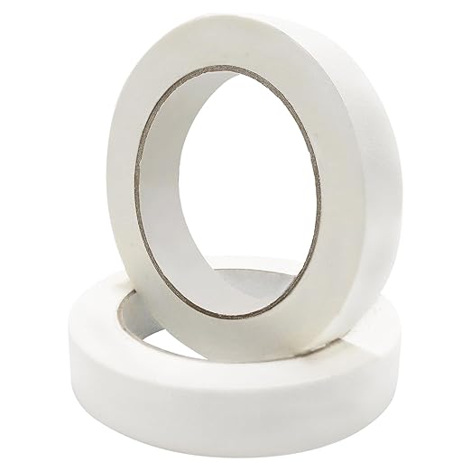 110 Yards Freezer Tape, Writable Surface, Low Temperature Resistance, Easy to Tear Removable No Residue Freezer Tape for Food Containers Refrigerator, Includes 2 Rolls, Each 0.79 Inch by 55 Yards