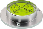 Metal Horizontal Bubble Cow Eye Level Universal Horizontal Bubble Flange Water Bubble Level Horizontal Bubble Small Household (60 * 14mm)