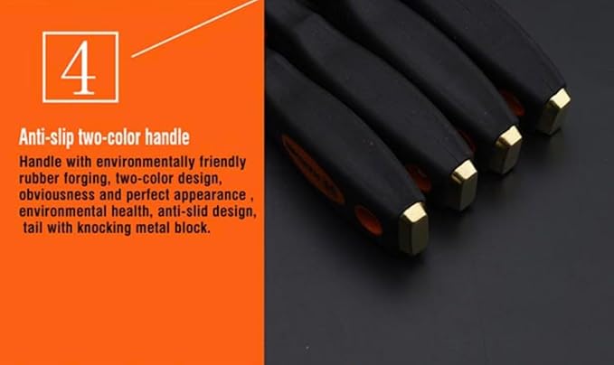 Edward Tools Pro Putty Knife 5 Piece Set - 1”-5” Heavy Duty Stainless Steel Scraper Knives with Ergo Grip Handle and Steel Striking Butt - Tool for Scraping, Wallpaper, Spackle, Spreader, Taping Knife