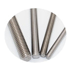 1/2"-13 Fully Threaded Rod Studs 2 Pack 5" Long Threaded Screw 304 Stainless Steel Right Hand Threads All Threaded Rod Studs for Anchor Bolts Clamps Hangers U-Bolts
