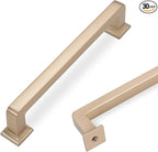 COTYKILEY 30 Pack 5 Inch(128mm) Champagne Bronze Cabinet Handles Champagne Kitchen Cabinet Pulls Cabinet Door Handles Kitchen Cabinet Hardware Cupboard Drawer Pulls Dresser Handles