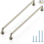 JOY DECOR Cabinet Pulls – 7-1/2 Inch Hole Center, Brushed Nickel, 2 Pack, Zinc Alloy Cabinet Handles for Drawers & Cupboard – Vintage Style Hardware for Kitchen, Bathroom, Dresser, Furniture Makeover