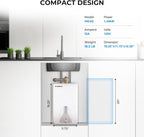 CAMPLUX Electric Mini-Tank Water Heater ME40 4.0 Gallons, Point of Use No Wait for Hot Water Under Kitchen Sink 120V 1440W, Wall or Floor Mounted, UL Listed