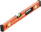 Klein Tools 93524MAG 24-Inch Box Level, Magnetic Box Beam Bubble Level, 3 Vials, High Visibility Orange, Aluminum Body, V-Groove and Magnet Track