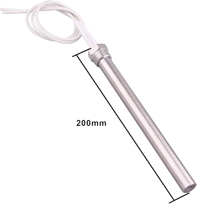 DERNORD Immersion Cartridge Heater 120V 1000W Hot Rod Heating Element Replacement 1/2 Inch Thread