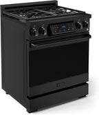 Gordon Ramsay by THOR Kitchen 30 Inch Professional Gas Range with Tilt Panel Touch Control in Black