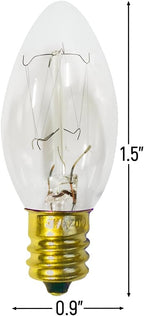 Brite Star 4Ct C7 Replacement Bulbs, Clear
