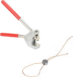 200PCS 10x6mm Round Lead Seals Security Meter Seals with Copper Wires (100m)