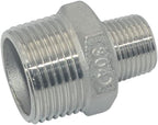 1" x 1/2" Male Threaded Reducing Nipple Fitting/Adapter,Stainless Steel SS304 NPT Pipe Hex Reducer