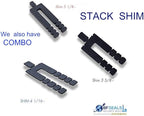 Stack Shim Combo # 2, 416 Pcs., Diferent Sizes, Black Color, Made in USA, Levelers for Windows and Doors, Flat, Spacer, Stackshim, Free and Quick Delivery from USA, BFSEALS