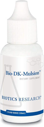 Biotics Research Bio-DK-Mulsion™–Emulsified Liquid Vitamin D and K, D3 Drops 125 mcg & Vitamin K (K1, K2) 300 mcg MK-7–Supports Stronger Bones, Musculoskeletal Strength, Healthy Heart & BMI 1 fl oz