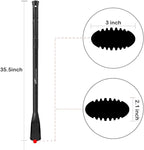 Cutter Mattock, 36" Heavy Duty Pick Axe with Forged Heat Treated Steel Blades Hoe for Weeding, Prying and Chopping, Digging Tool with Fiberglass Handle (36" Fiberglass Handle Only)