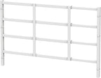 Fixed Window Safety Guard 19”x 38” Adjustable Width Prevents Accidental Falls, Non-Egress, Tamper Resistant Screws Included, White, Single Pack