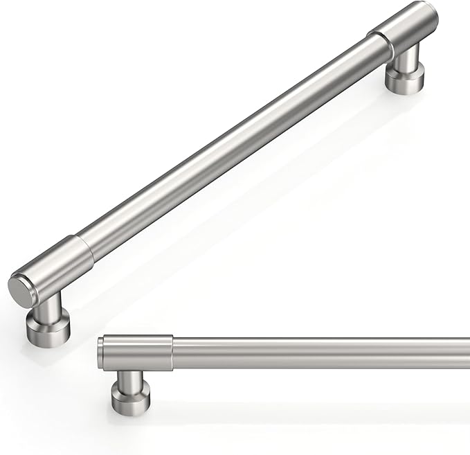 10 Pack Brushed Satin Nickel Cabinet Pulls 7.5 Inch(192mm) Kitchen Cabinet Handles Cabinet Hardware for Drawer Pulls