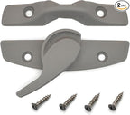 Window Sash Lock & Latch and Keeper Replacement for Andersen 200 Series Narroline and 400 Series Tilt-Wash Double-Hung Windows 1968 to Present (2 Pack, Stone Color)