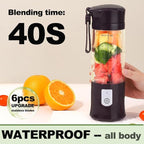 Personal Blender for Shakes and Smoothies, Portable Blender, Mini Small Juice Mixer machine for Kitchen, Office, Gym, 4000mAh (Pink)