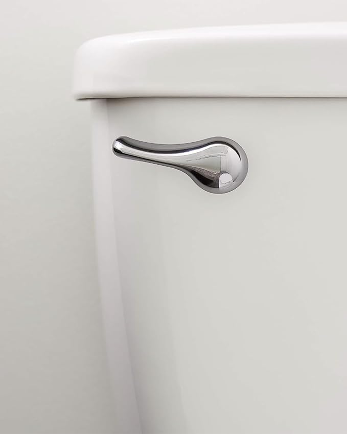 Hidnvefen Toilet Handle Replacement Kit Universal Toilet Flush Handle, Zinc Alloy Toilet Tank Trip Lever with H2 Brass Arm, Compatible with American Standard/Mansfield Toilet