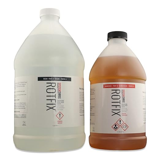 System Three RotFix Penetrating Epoxy Sealer, 1.5 Gallon Kit