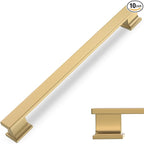 COTYKILEY 10 Pack 9 Inch(228mm) Champagne Bronze Cabinet Handles Gold Kitchen Cabinet Pulls Cabinet Door Handles Kitchen Cabinet Hardware