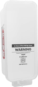PRO&Family Fire Extinguisher Cabinet (5, White with Clear Pull-Cover, 10 lb)