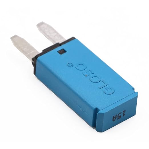 15A 12V ATM Low Profile Mini Fuse Circuit Breaker Auto Reset E71 - UL Certified 15 Amp Self Resetting Blade Fuses 12 Volt DC for Car RV Automotive Truck Boat Solar - Pack of 3