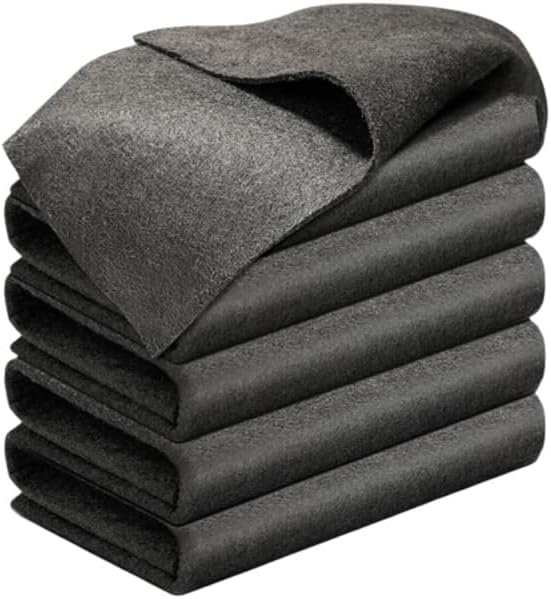 Thickened Magic Cleaning Cloth, 2026 New Reuseable Streak Free Microfiber Cloth Magic Fiber Microfiber Cleaning Cloth, Multipurpose Miracle Rags for Kitchen, Window, Glass, Cars (5pcs, 12x12 in)