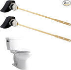 Hibbent 2 Pack Toilet Handle Replacement Compatible with TOTOTHU004-CP Trip Lvr for ST701, CST854, Side Mount Toilet Flush Handle, Tank Flush Lever, Matte Black