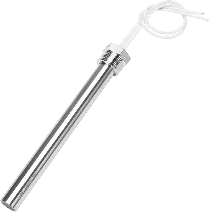 DERNORD Immersion Cartridge Heater 120V 1000W Hot Rod Heating Element Replacement 3/4 Inch Thread