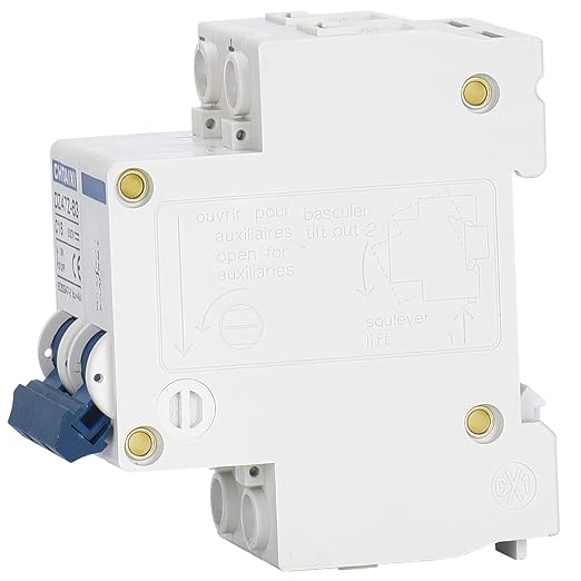 DC Miniature Circuit Breaker, 2 Pole 500V 50 Amp Isolator for Solar PV System, Thermal Magnetic Trip, DIN Rail Mount, Chtaixi DC Disconnect Switch C50