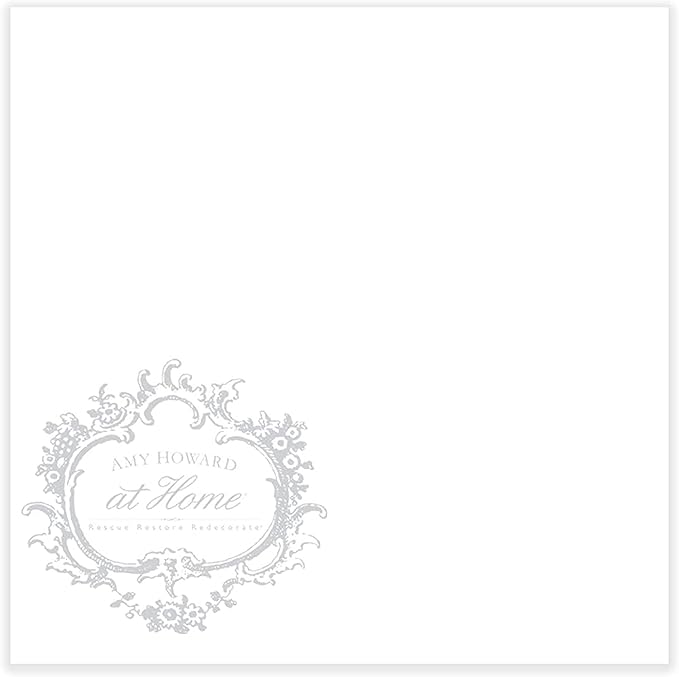 AMY HOWARD AT HOME Chalk-Based One Step Paint for Furniture, Cabinetry, Decor, Finish, and More | No Stripping, Sanding, or Priming | Ultra-Light Base | 16 Ounce | Ballet White