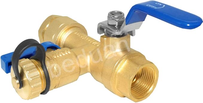 Beduan Water Heater Service Valve Kit 3/4" IPS Isolator Tankless with Pressure Relief Valve, Clean Brass Construction