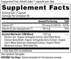 Vitamin D Supplement by Ancient Nutrition, 5,000 IU Vitamin D for Immune Support, Made from Bone Broth and Mushroom Extract, Supports Healthy Inflammation, Paleo and Keto Friendly, 60 Capsules