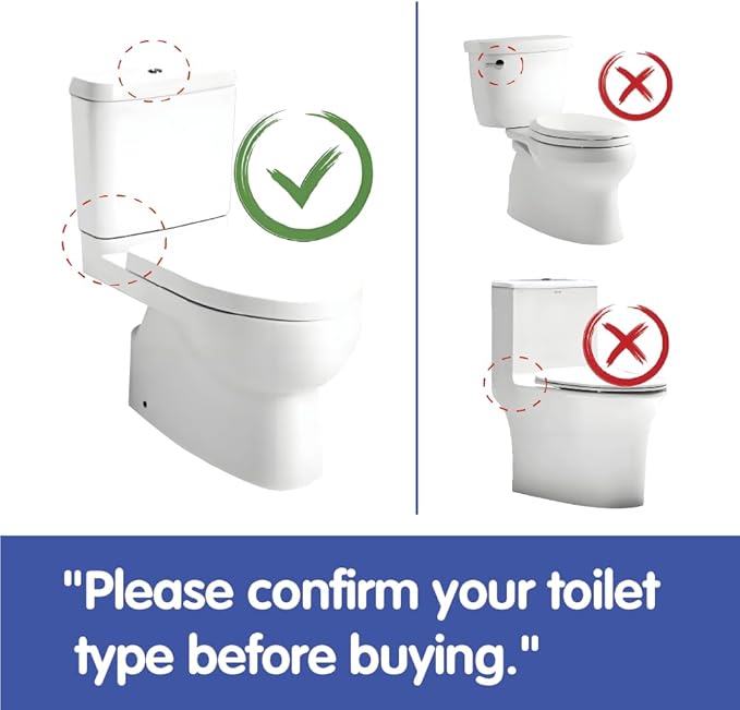 2-Inch Dual Flush Valve Repair Kit for 2-Piece Toilets, Top Push Toilet Repair Kit, Inside Tank Dual Flush Valve Replacement Kit, Includes Valve, Button, Gasket, Bolt