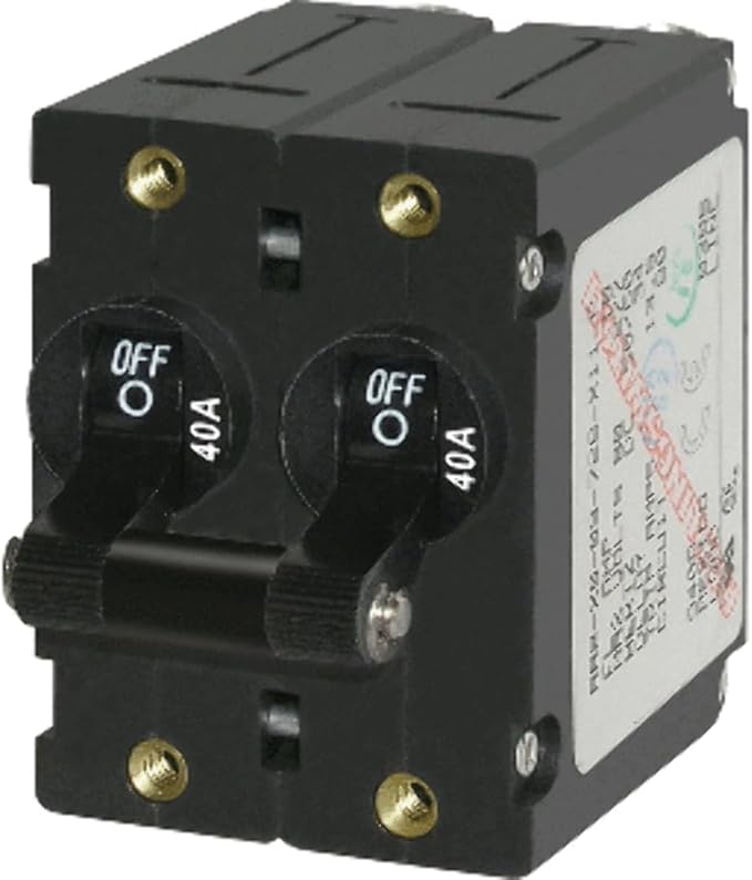Blue Sea Systems A-Series Toggle Double Pole Circuit Breakers