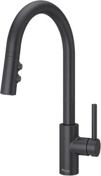 Pfister Stellen Kitchen Faucet with Pull Down Sprayer, Single Handle, High Arc, Matte Black Finish, LG529SAB