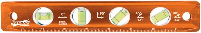 Swanson TL043M 9-Inch Savage Magnetic Torpedo Level, Orange