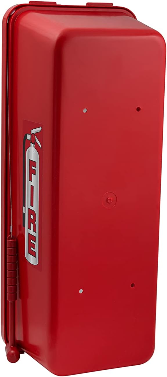 PRO&Family Fire Extinguisher Cabinet Fire Extinguisher Box Outdoor Fire Cabinet Mounted Fire Extinguisher Cabinet Fire Extinguisher Cover (5, Red with Breaker Bar Attachment, 20 lb)